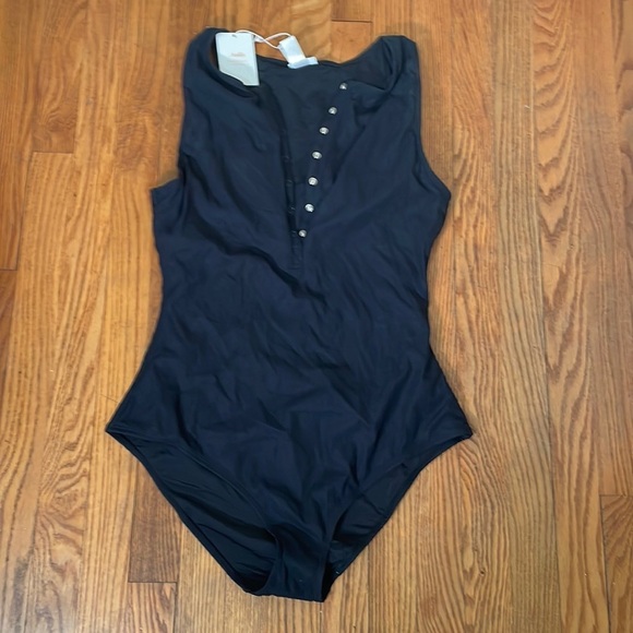Andie Swim The Malibu One Piece LT Rib Black size S Tall NWT long torso - Picture 2 of 6